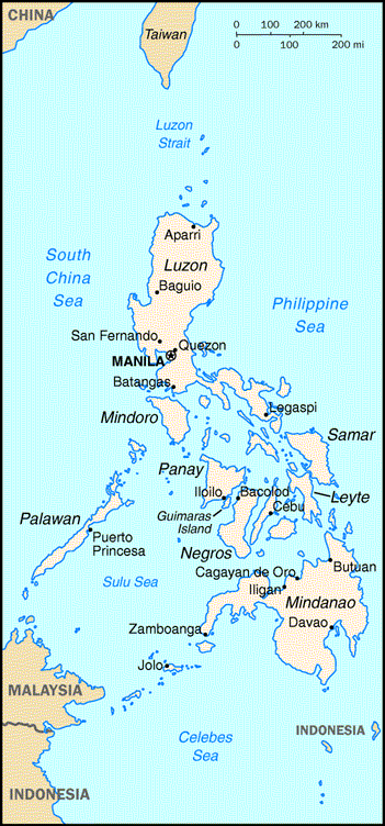 the map of the philippines